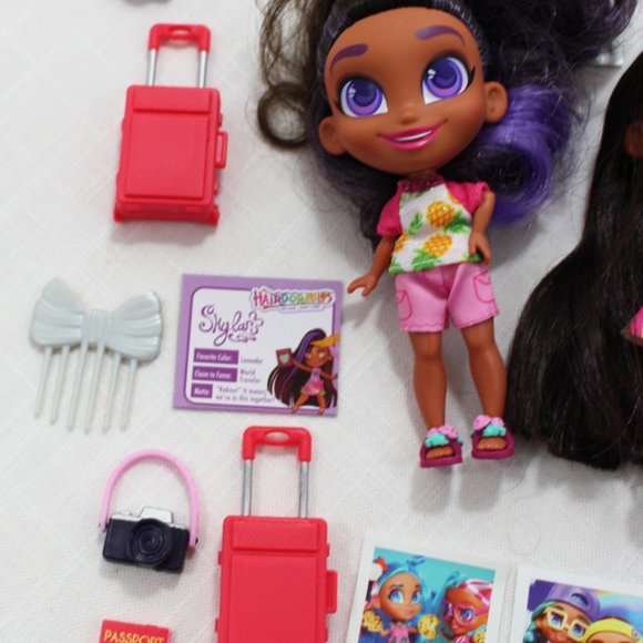 Lot of 4 HAIRDORABLES Dolls by JUST PLAY Skylar Kali Random Accessories Bundle - Picture 8 of 12